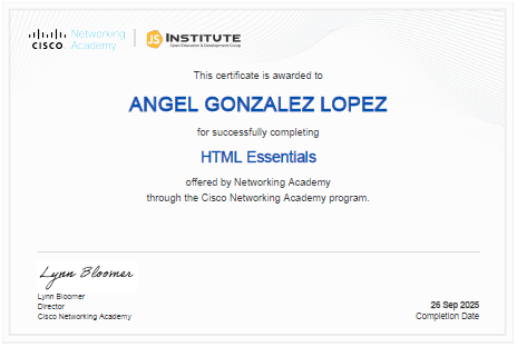 HTML Certification